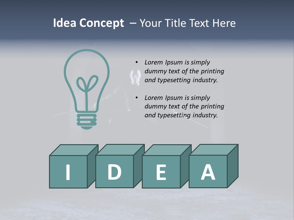 Jump Eye Male PowerPoint Template