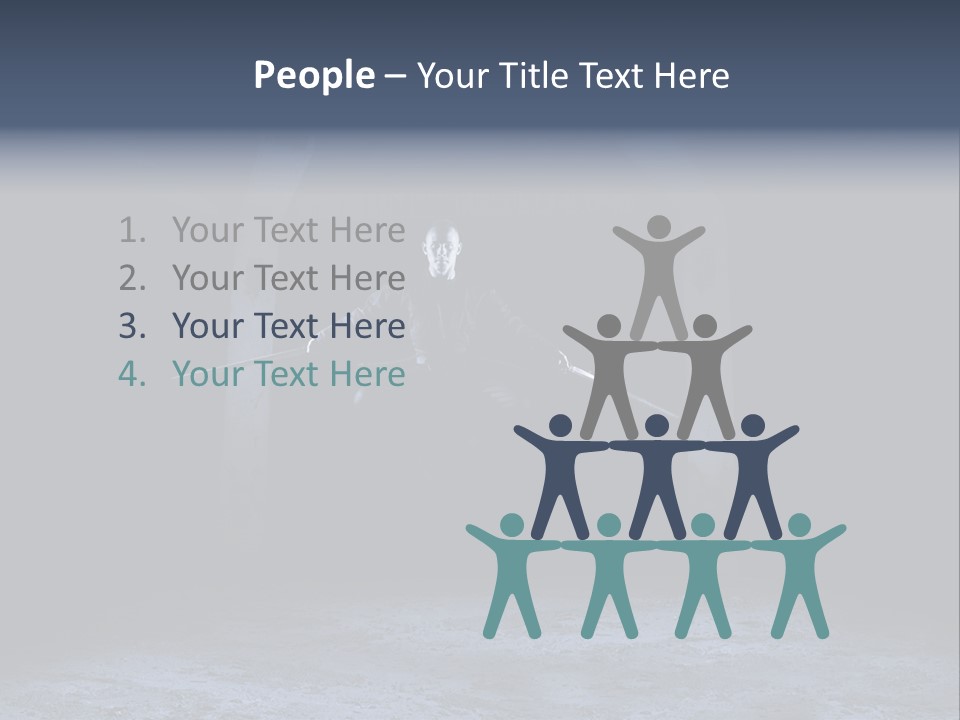 Jump Eye Male PowerPoint Template