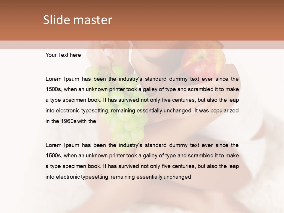 Girl Lips Female PowerPoint Template