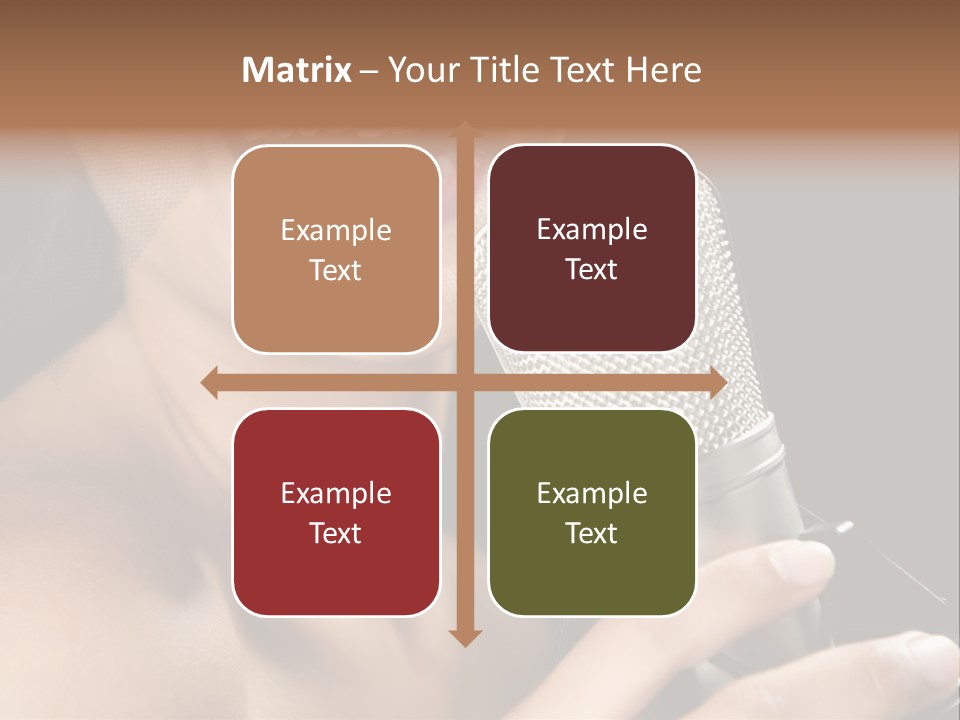 Sing Face Black PowerPoint Template