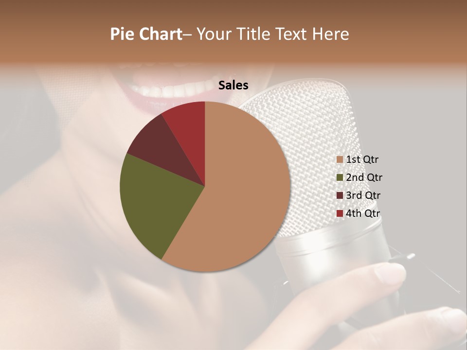 Sing Face Black PowerPoint Template