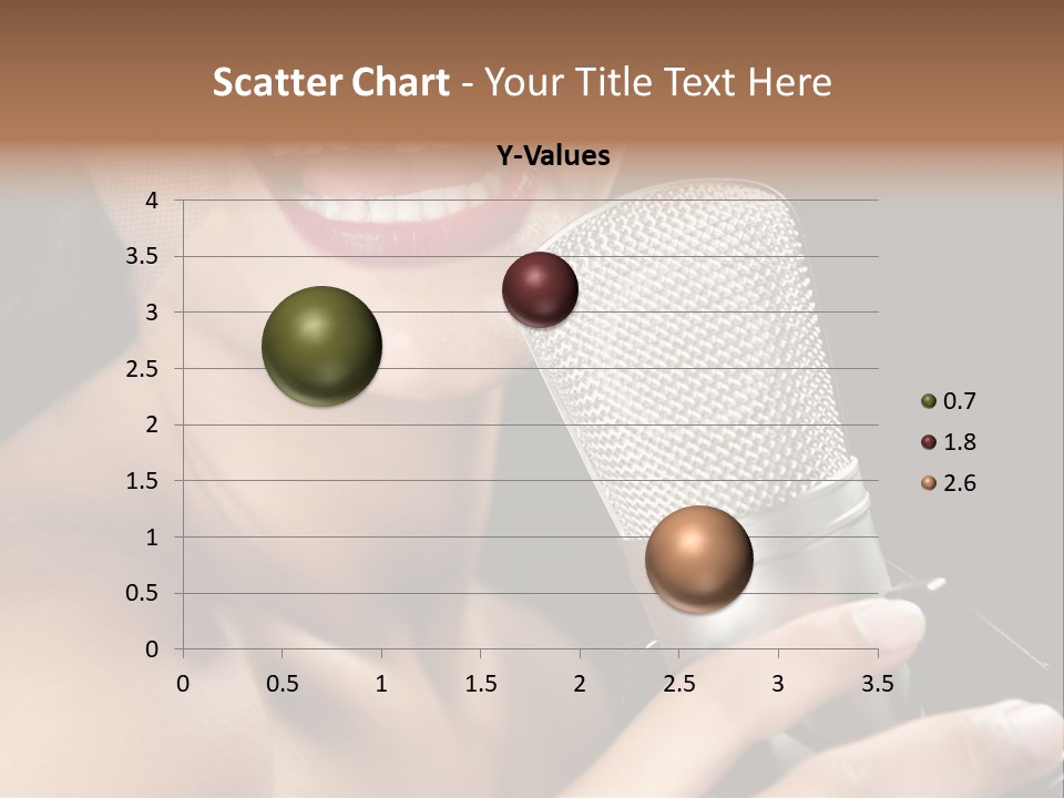 Sing Face Black PowerPoint Template