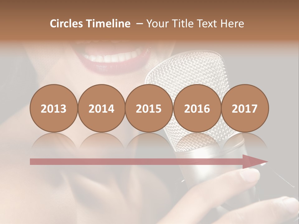 Sing Face Black PowerPoint Template