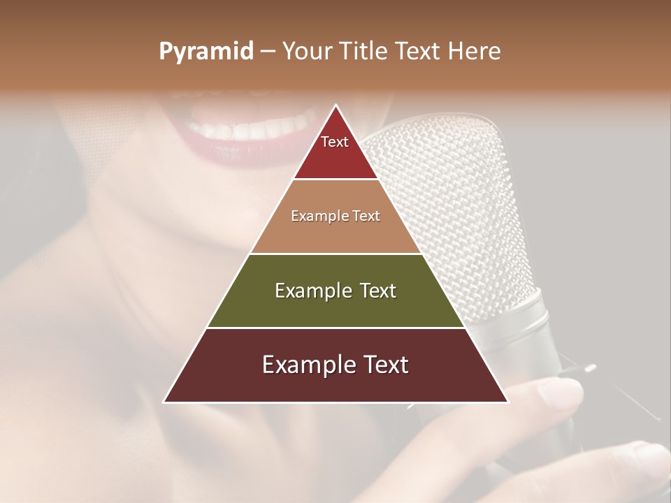 Sing Face Black PowerPoint Template