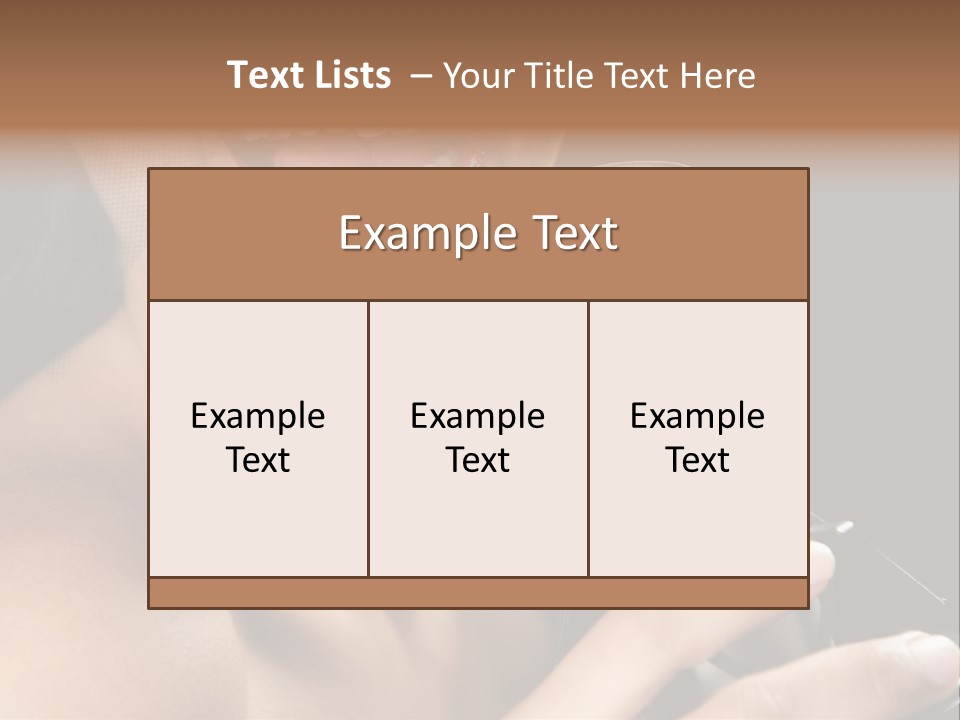 Sing Face Black PowerPoint Template