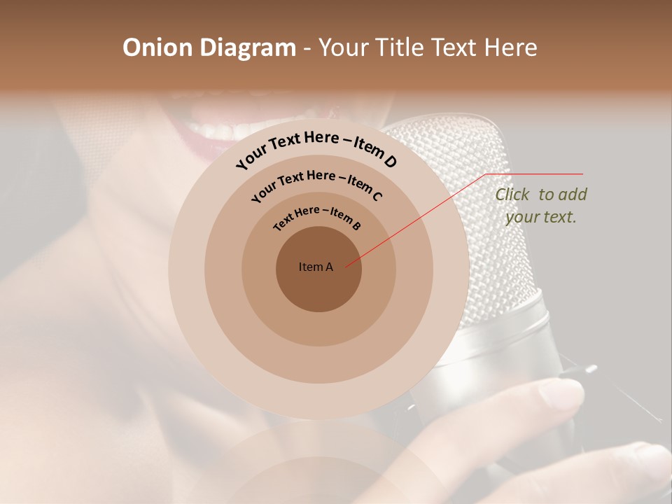 Sing Face Black PowerPoint Template