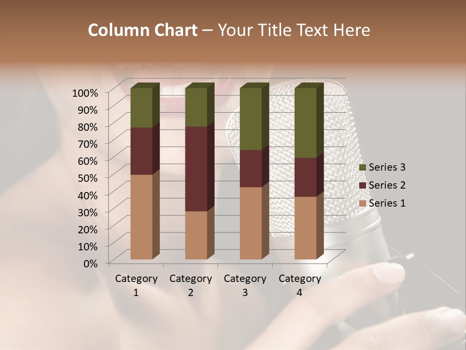Sing Face Black PowerPoint Template