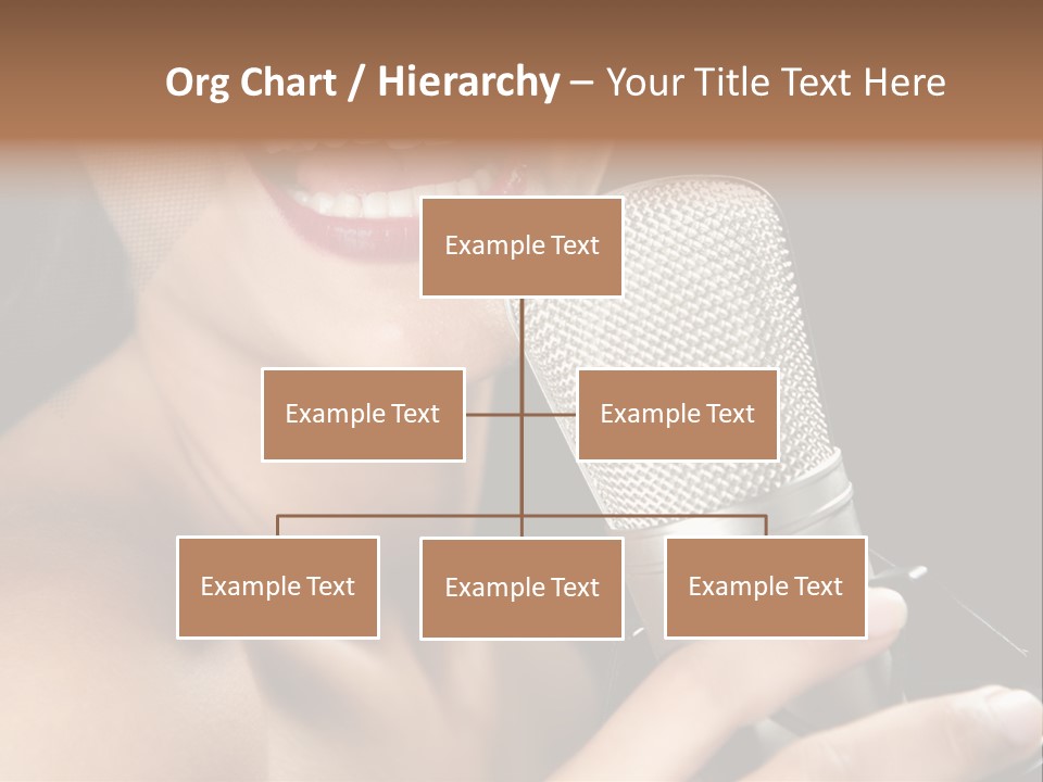 Sing Face Black PowerPoint Template