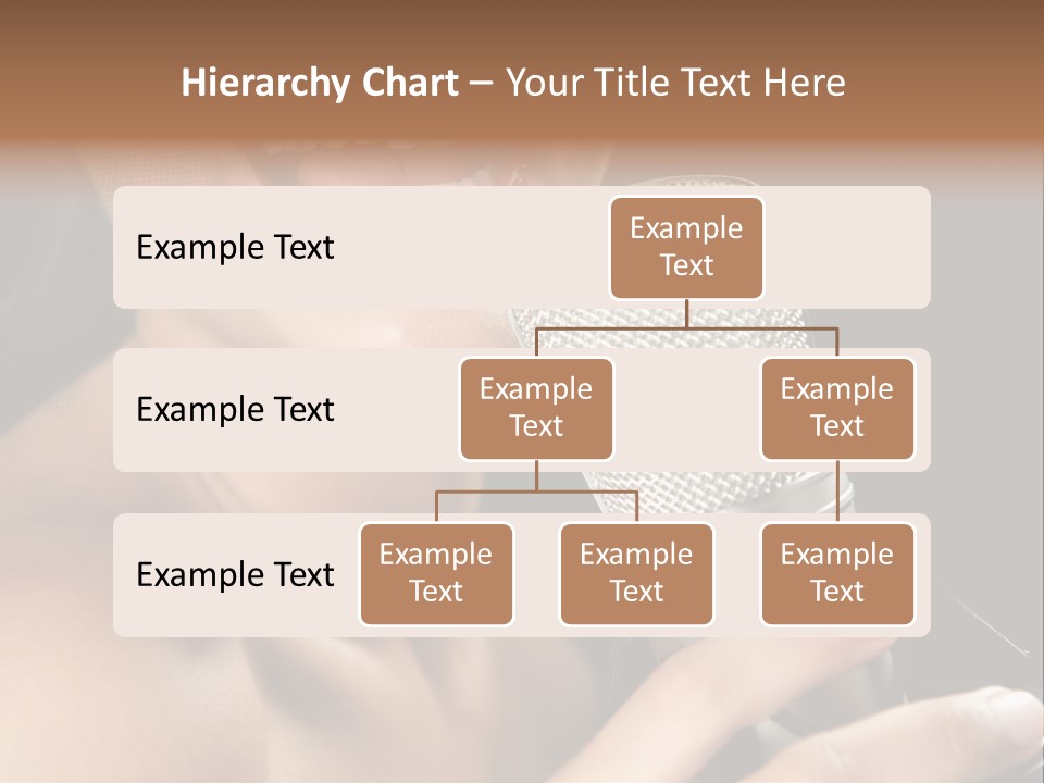 Sing Face Black PowerPoint Template