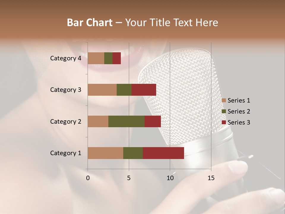 Sing Face Black PowerPoint Template