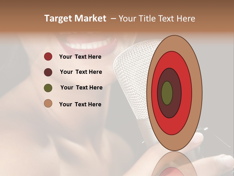 Sing Face Black PowerPoint Template