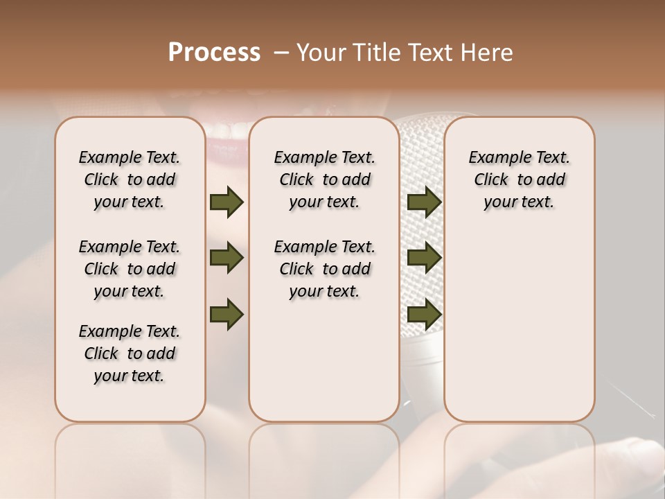 Sing Face Black PowerPoint Template