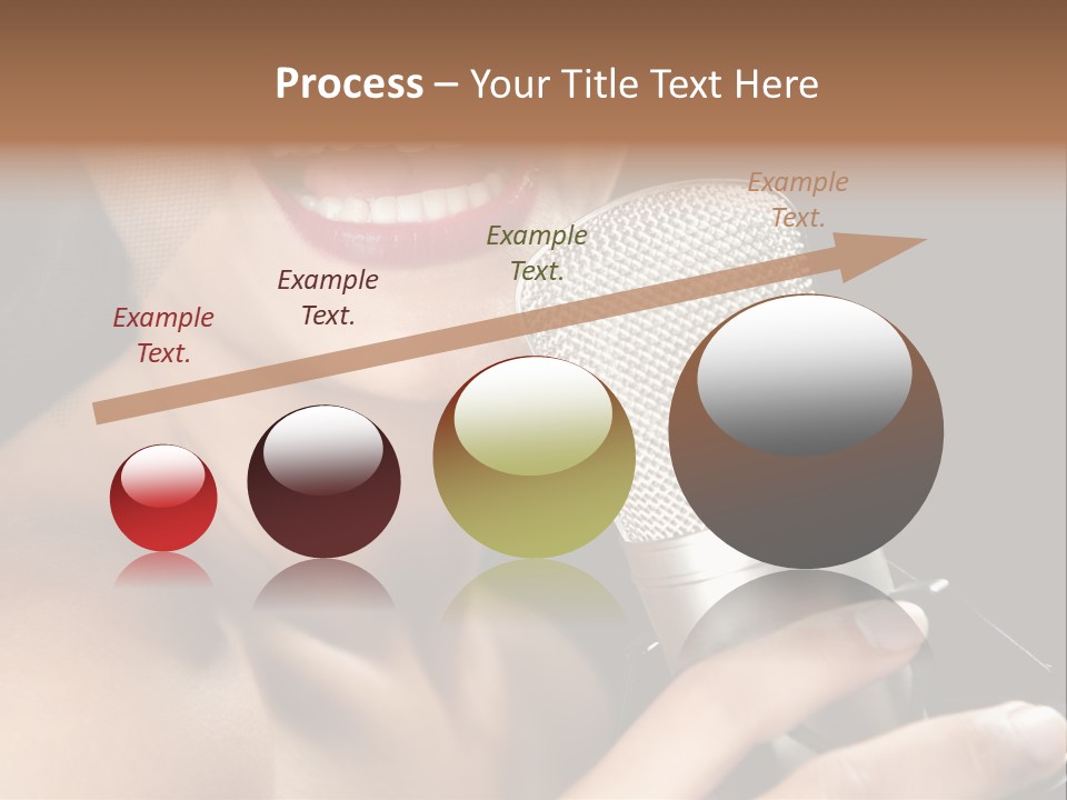 Sing Face Black PowerPoint Template