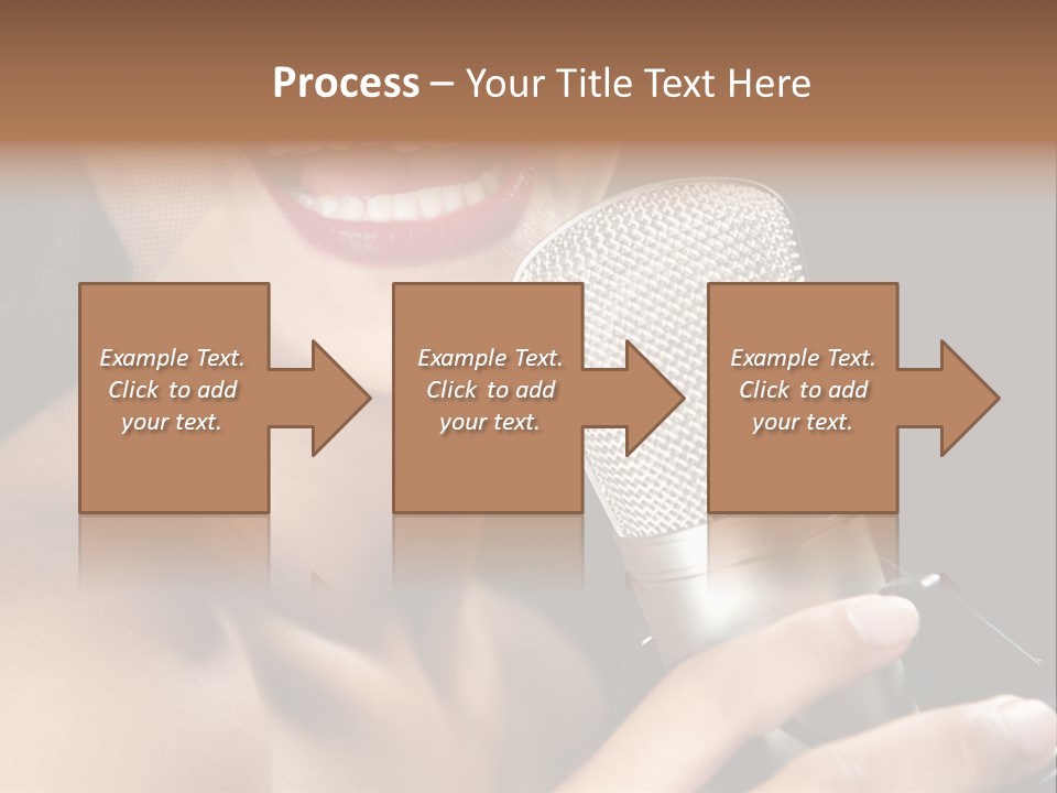 Sing Face Black PowerPoint Template