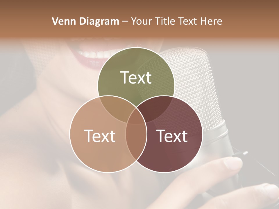 Sing Face Black PowerPoint Template