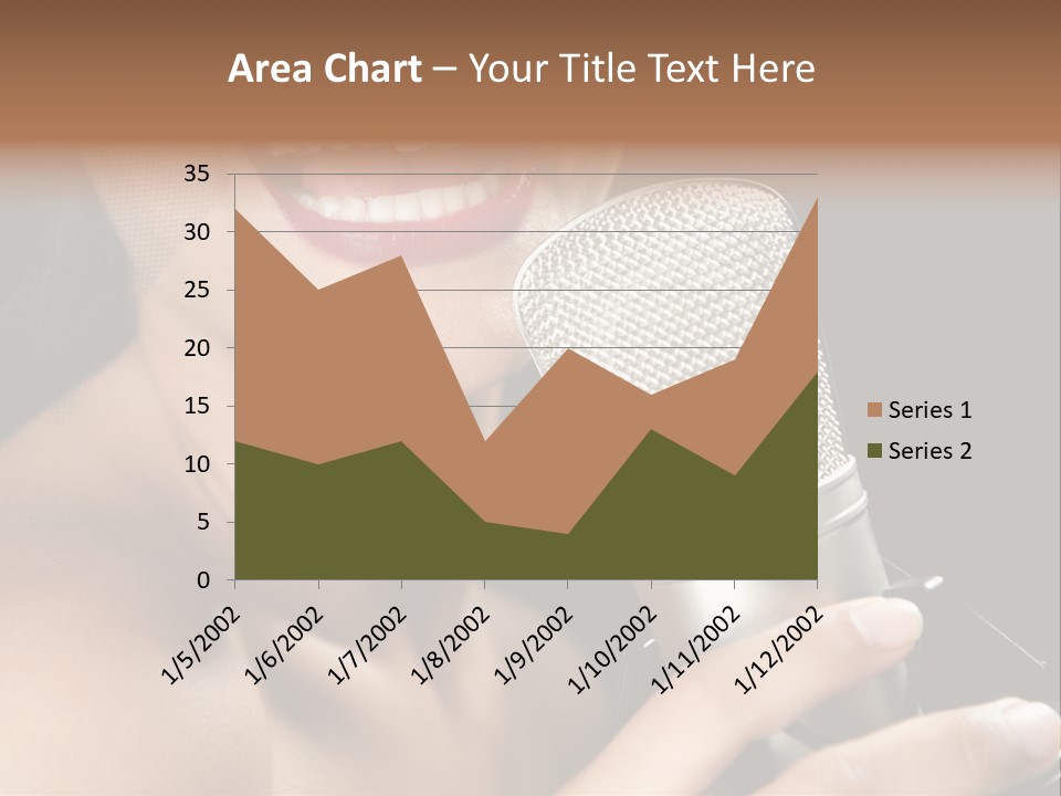 Sing Face Black PowerPoint Template