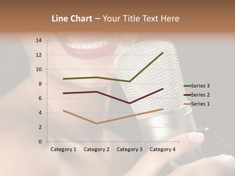 Sing Face Black PowerPoint Template