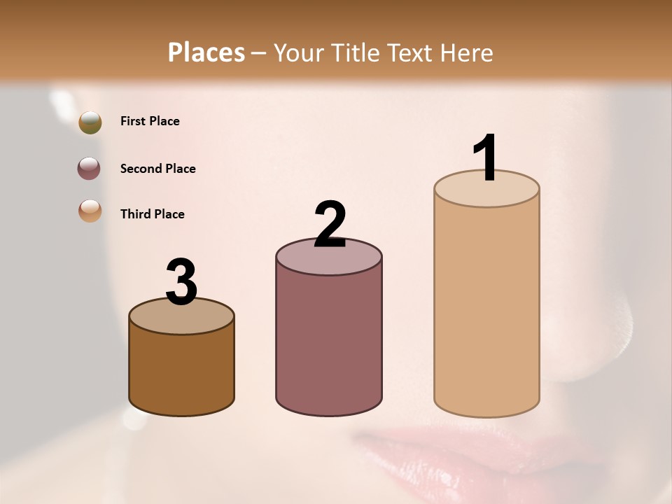 Glamour Hairstyle Jewelry PowerPoint Template