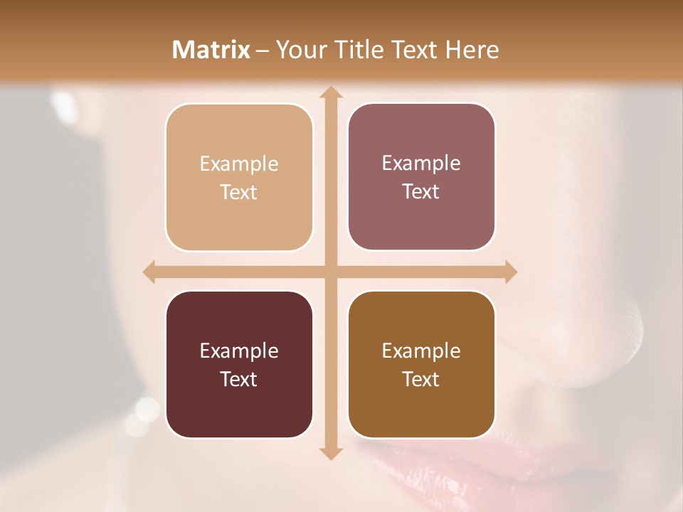 Glamour Hairstyle Jewelry PowerPoint Template