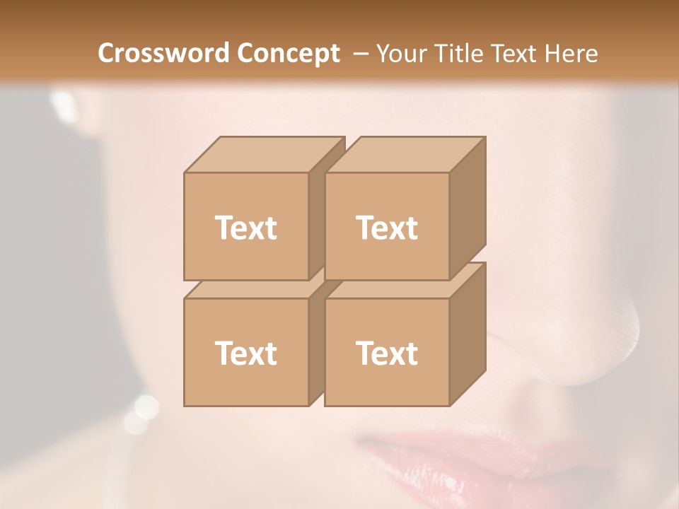 Glamour Hairstyle Jewelry PowerPoint Template