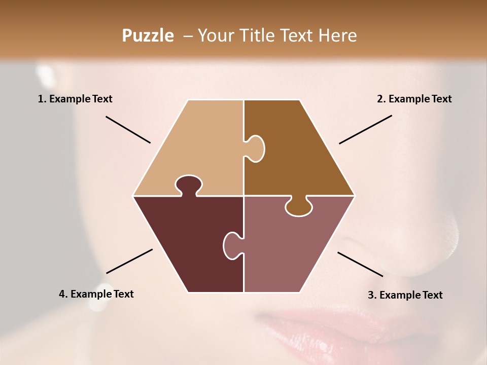 Glamour Hairstyle Jewelry PowerPoint Template