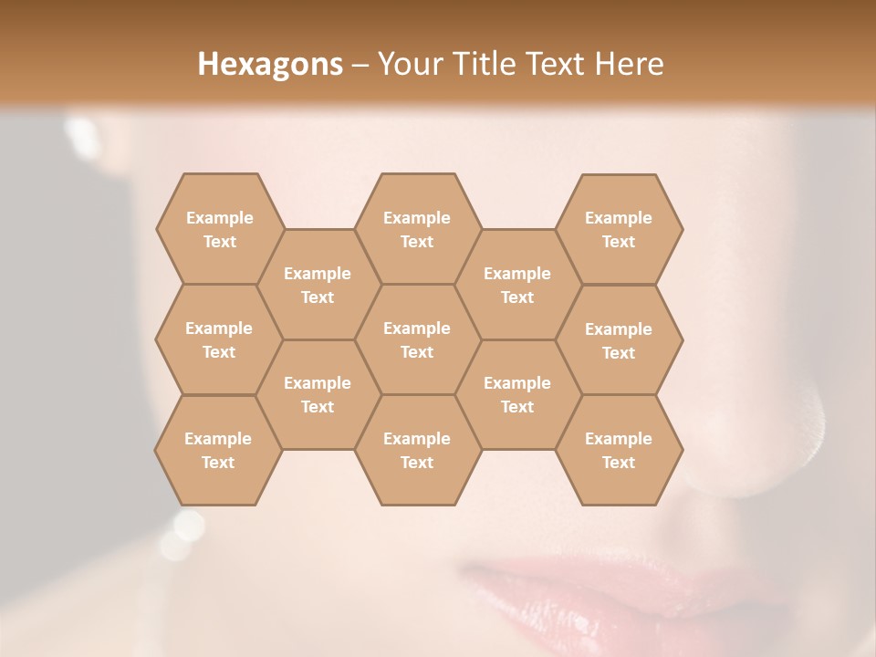 Glamour Hairstyle Jewelry PowerPoint Template