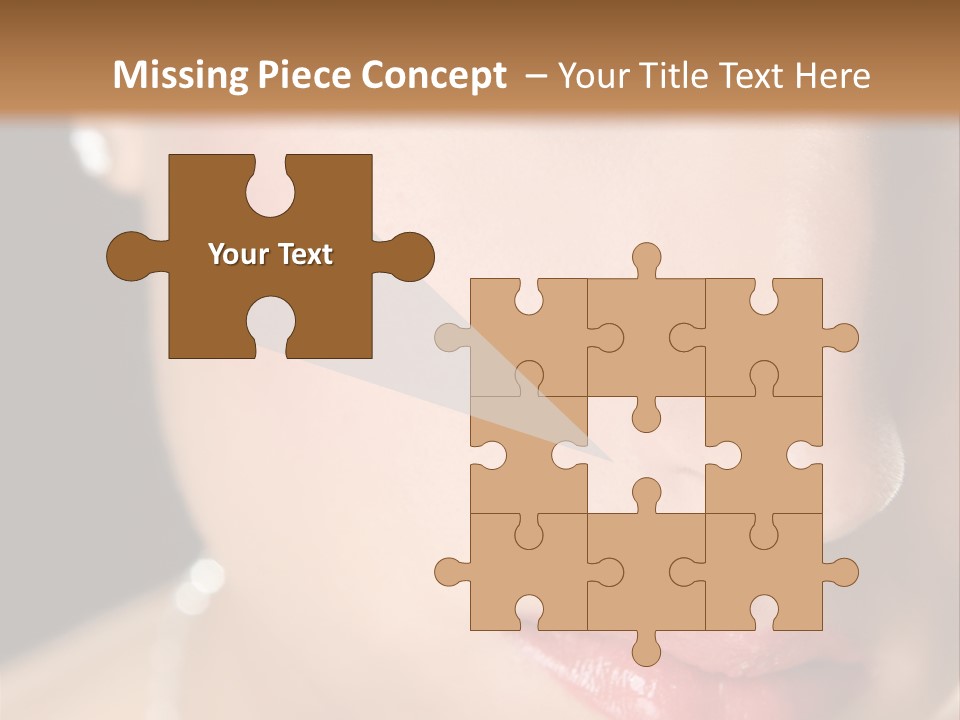 Glamour Hairstyle Jewelry PowerPoint Template