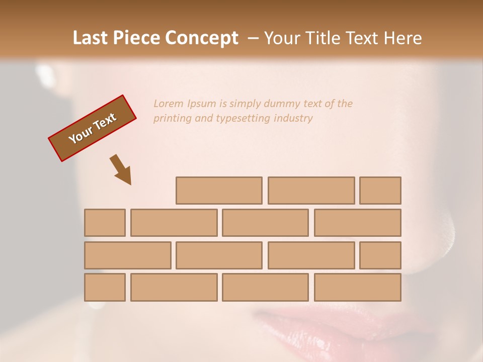 Glamour Hairstyle Jewelry PowerPoint Template