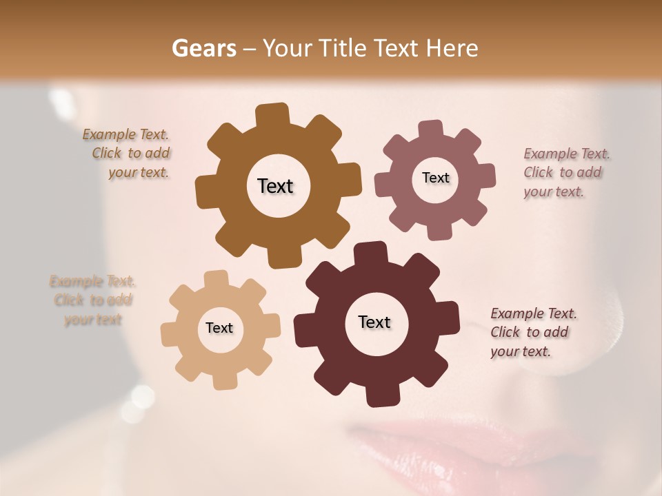 Glamour Hairstyle Jewelry PowerPoint Template