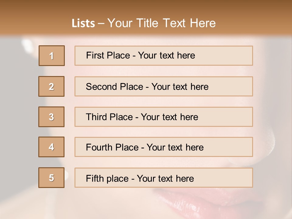 Glamour Hairstyle Jewelry PowerPoint Template