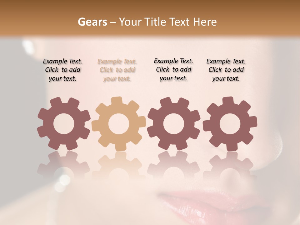 Glamour Hairstyle Jewelry PowerPoint Template