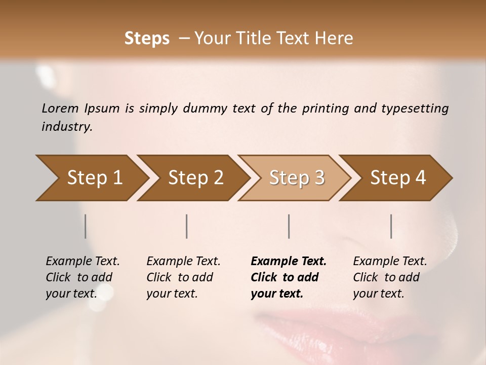 Glamour Hairstyle Jewelry PowerPoint Template