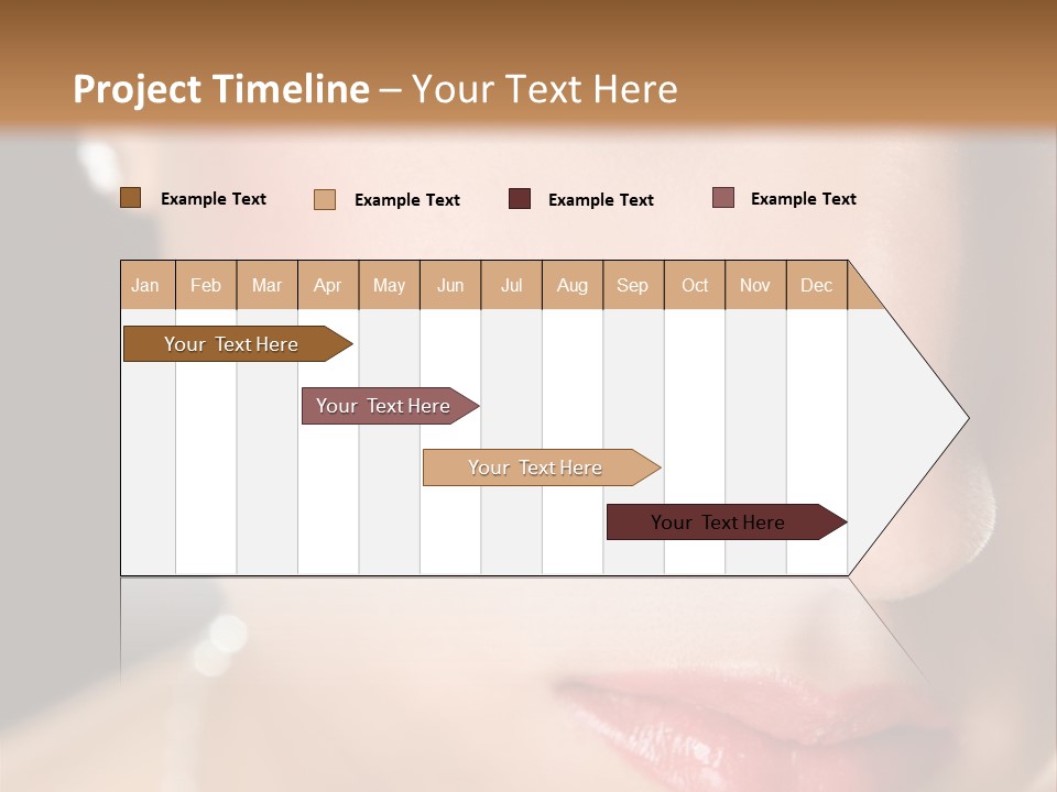 Glamour Hairstyle Jewelry PowerPoint Template