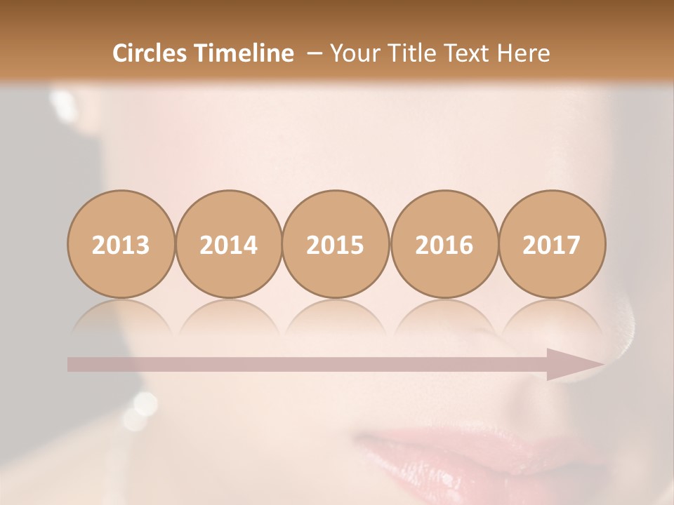 Glamour Hairstyle Jewelry PowerPoint Template