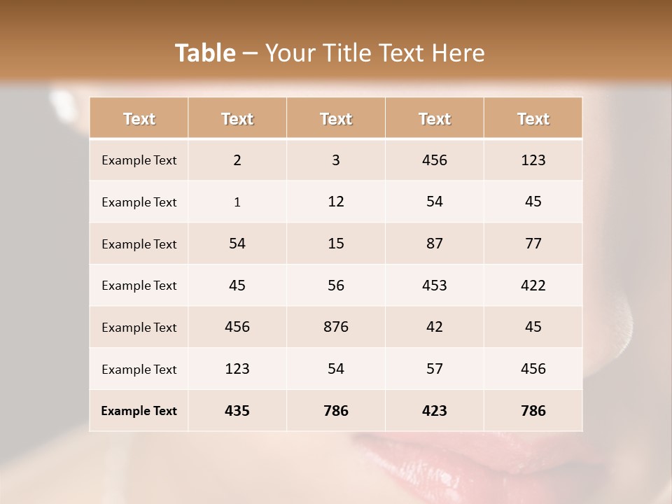 Glamour Hairstyle Jewelry PowerPoint Template