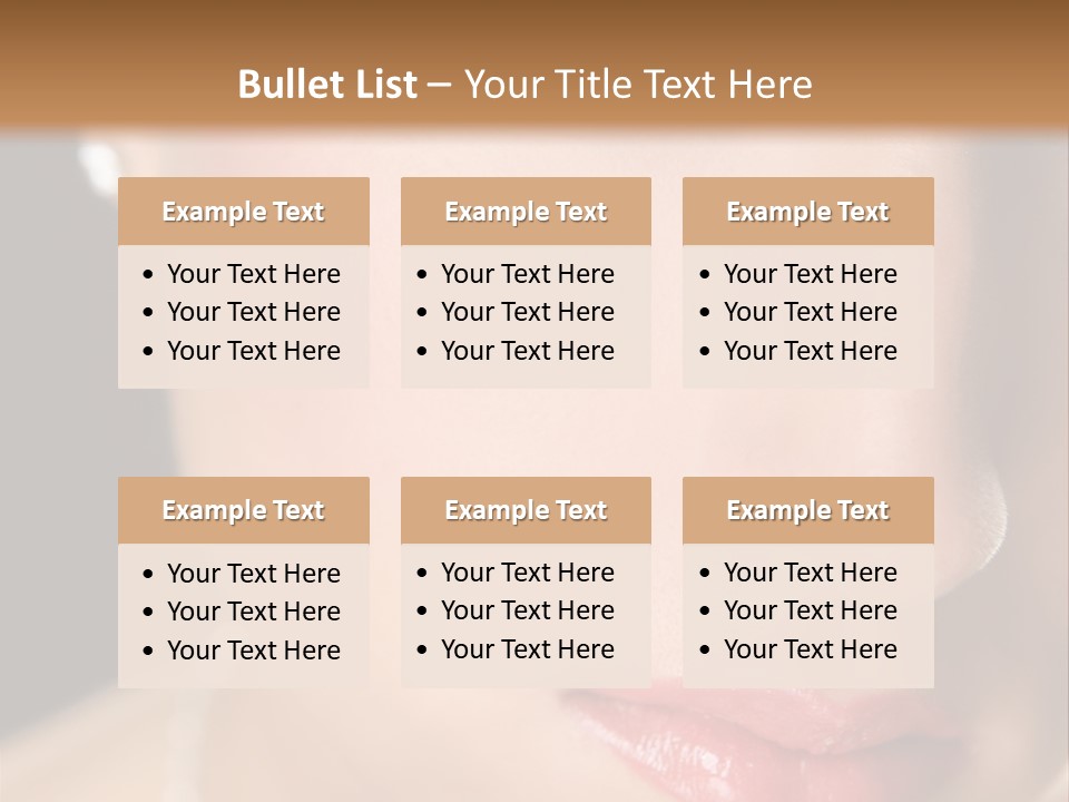 Glamour Hairstyle Jewelry PowerPoint Template