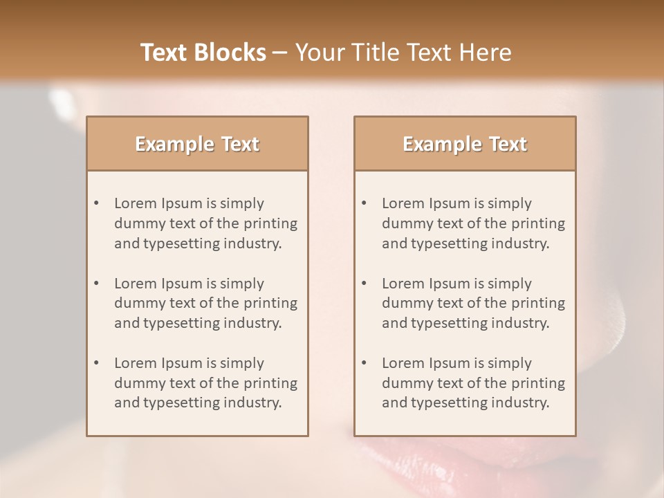 Glamour Hairstyle Jewelry PowerPoint Template