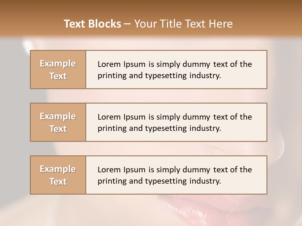 Glamour Hairstyle Jewelry PowerPoint Template