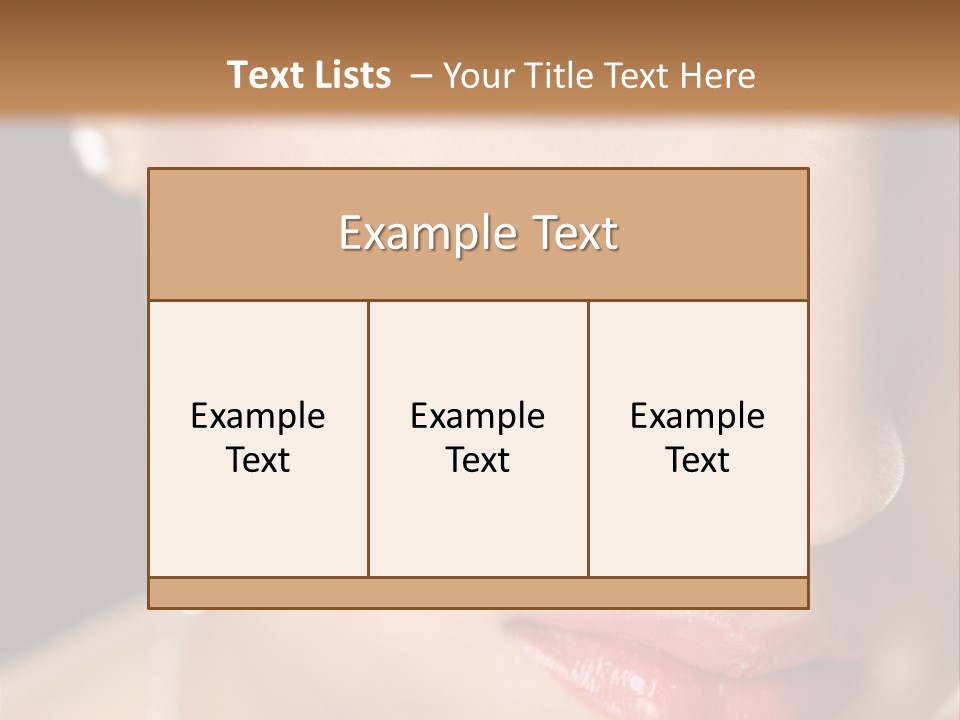 Glamour Hairstyle Jewelry PowerPoint Template