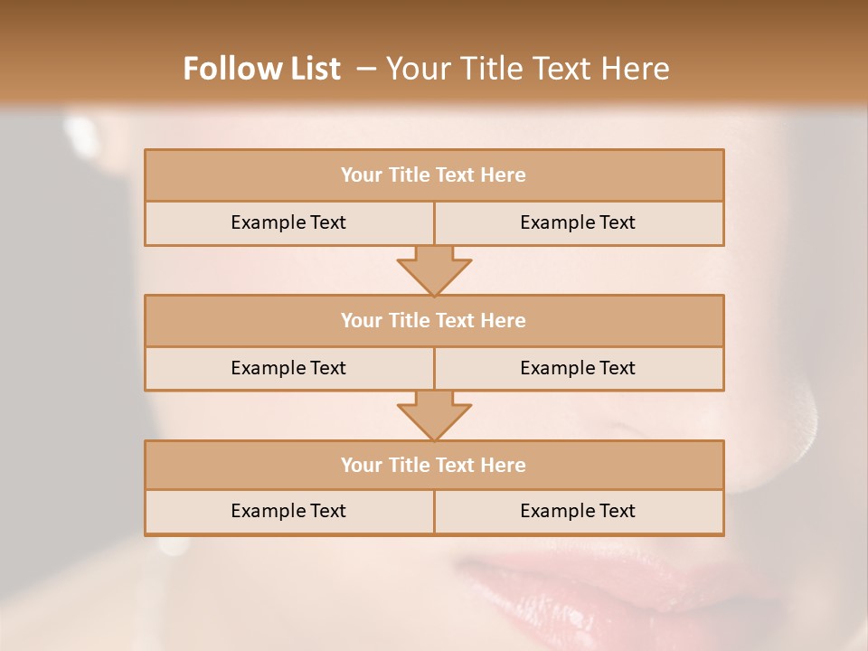 Glamour Hairstyle Jewelry PowerPoint Template