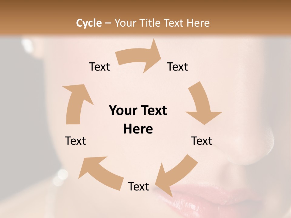 Glamour Hairstyle Jewelry PowerPoint Template