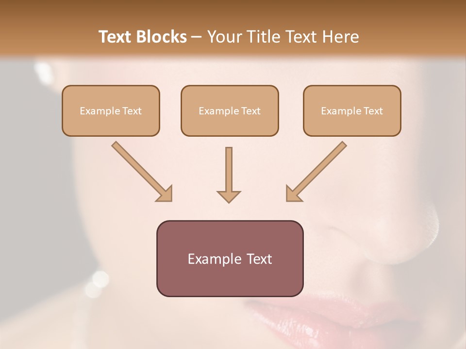 Glamour Hairstyle Jewelry PowerPoint Template