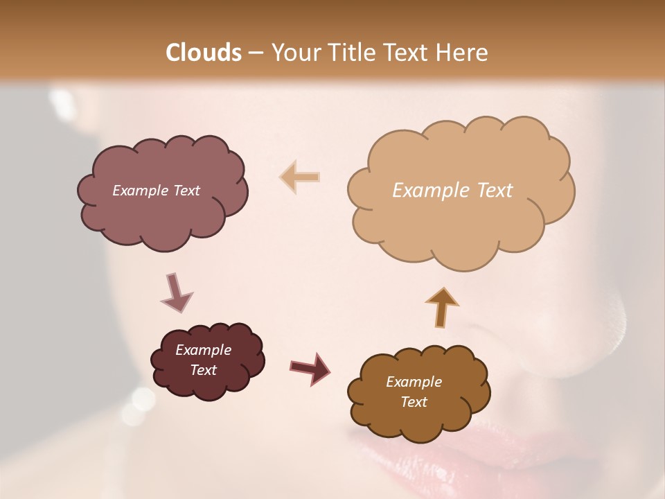 Glamour Hairstyle Jewelry PowerPoint Template