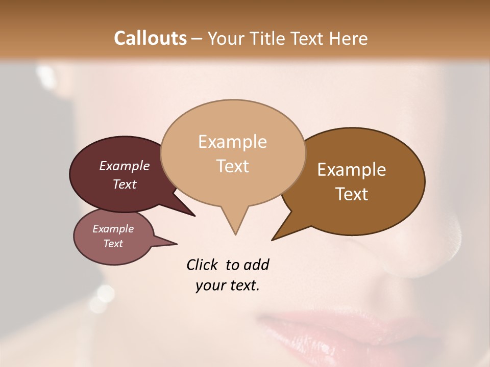 Glamour Hairstyle Jewelry PowerPoint Template