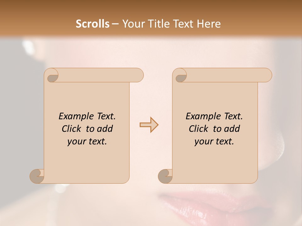 Glamour Hairstyle Jewelry PowerPoint Template