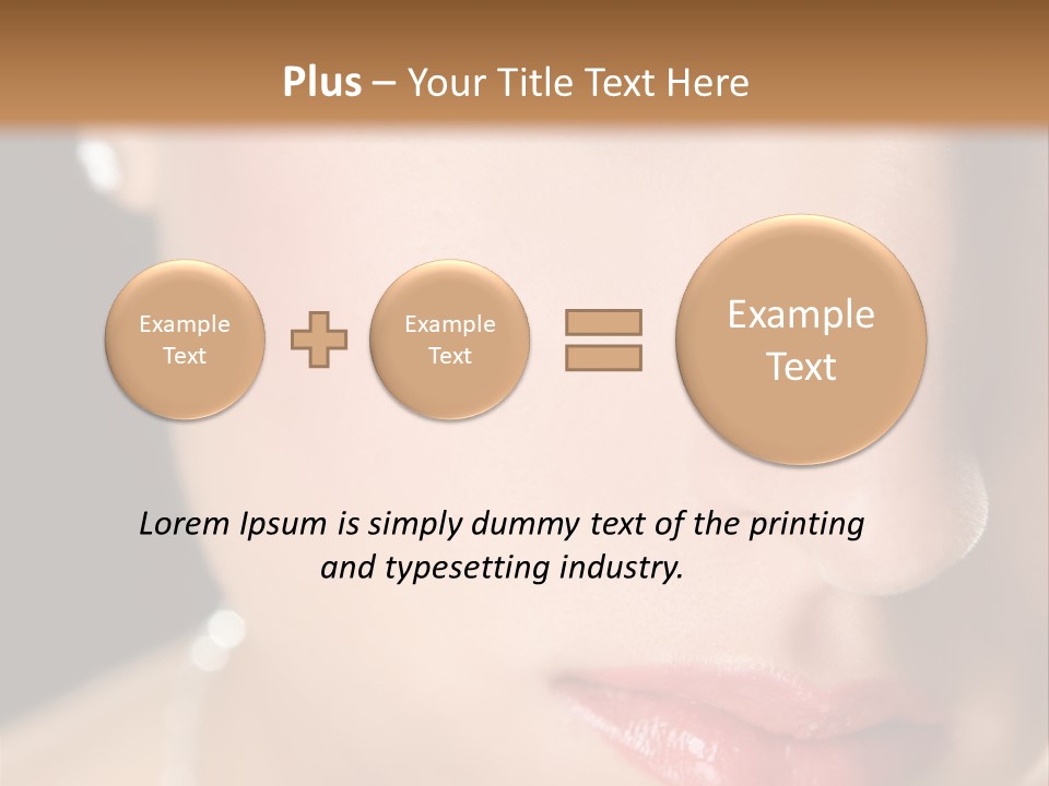 Glamour Hairstyle Jewelry PowerPoint Template