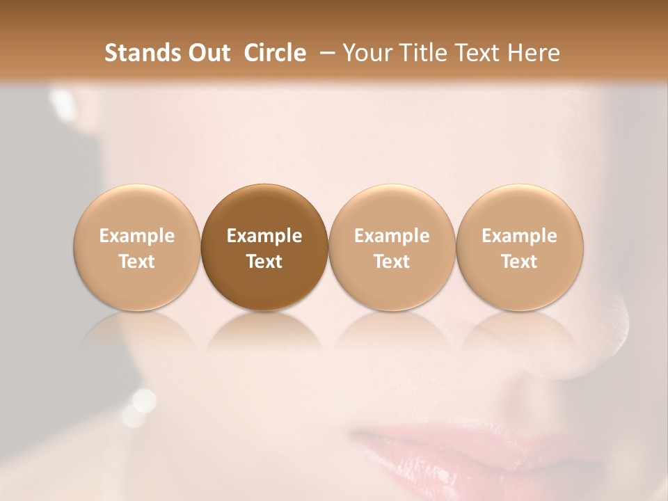 Glamour Hairstyle Jewelry PowerPoint Template