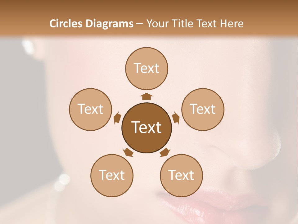 Glamour Hairstyle Jewelry PowerPoint Template