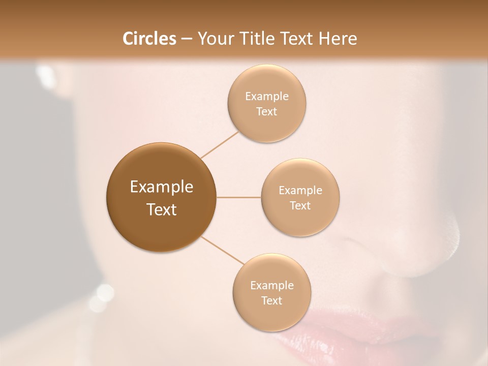 Glamour Hairstyle Jewelry PowerPoint Template