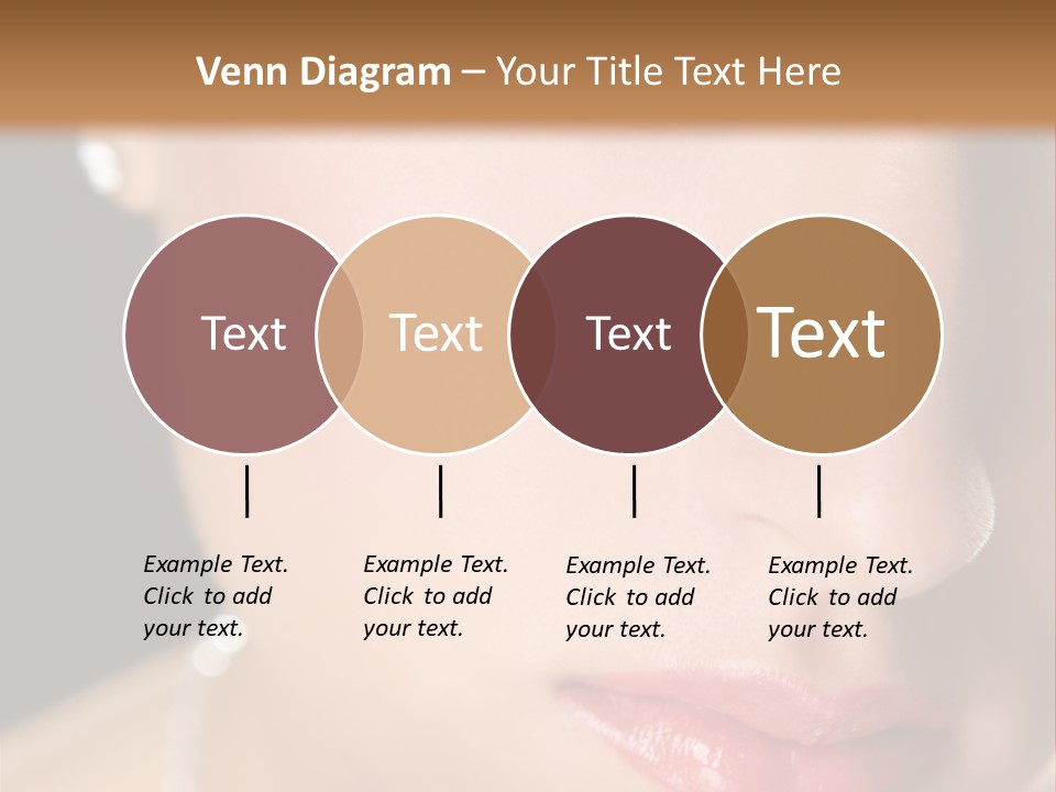 Glamour Hairstyle Jewelry PowerPoint Template